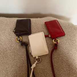 2025新款挂脖迷你包卡包小巧精致质感配饰零钱包挂件包包女A23