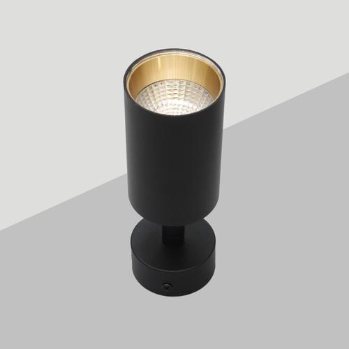 木纹色射灯可调角度led天花家用店铺商用COB吸顶筒灯可换GU10灯杯