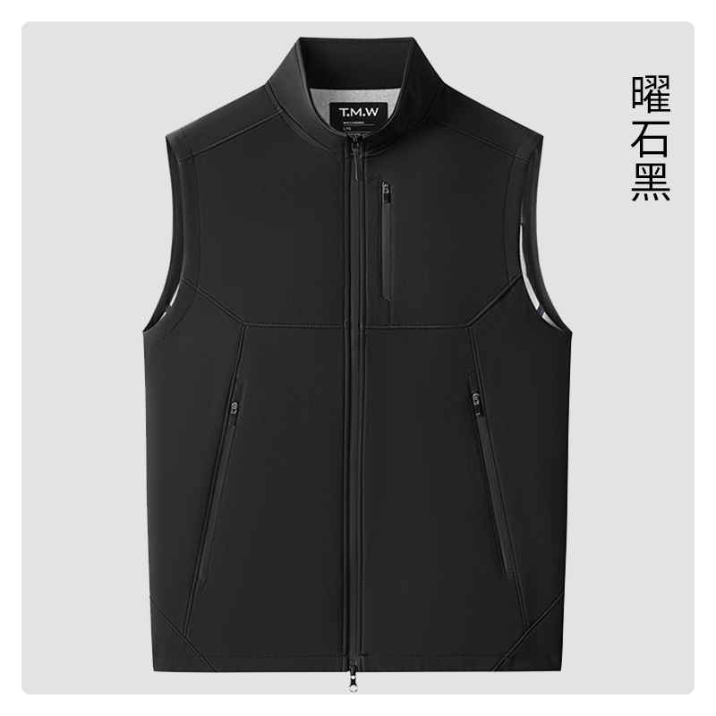 High-end transfronterizo collar estudio ropa de trabajo chaleco de equipo de publicidad chaleco logotipo impreso personalizado