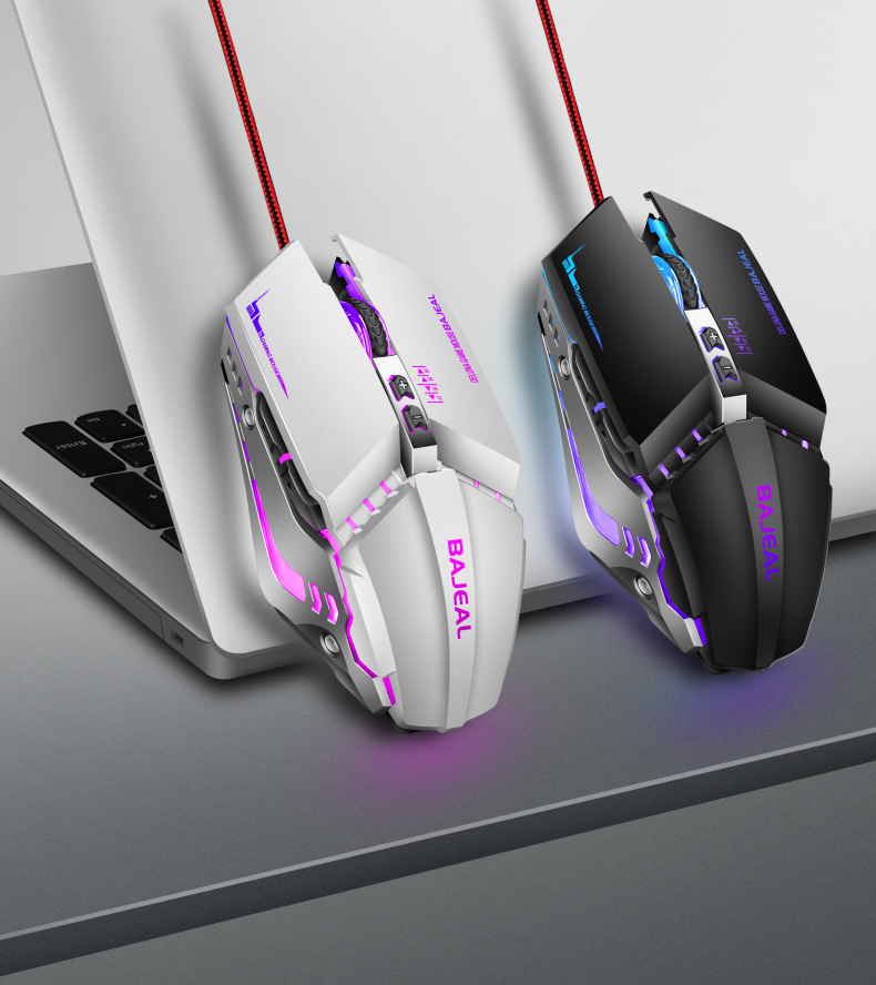Kablolu oyun ışıklı mekanik mouse USB e-spor ofis notebook masaüstü bilgisayar evrensel toptan sınır ötesi
