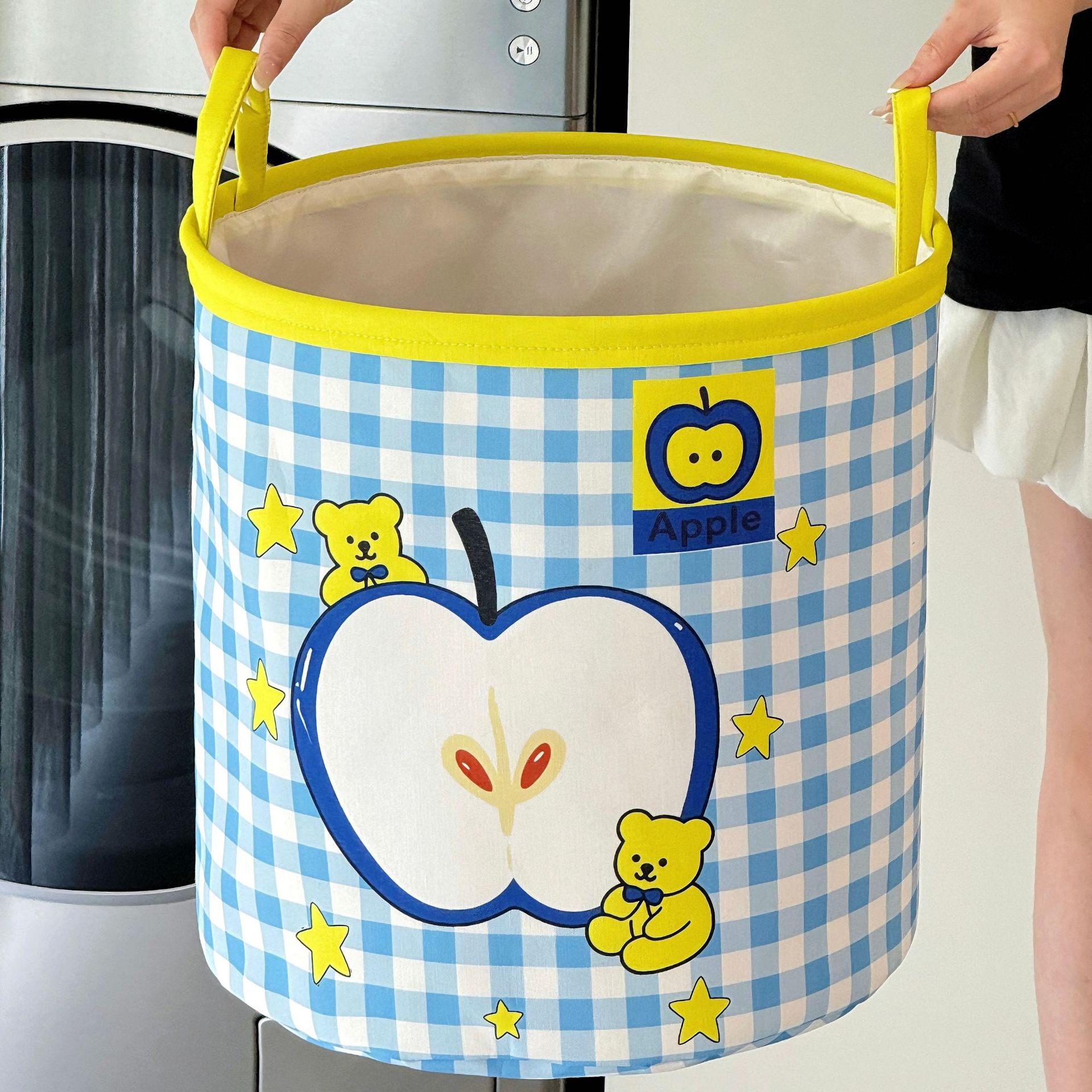 Cesta de ropa sucia plegable de alto valor facial lavandería casera baño cesto de ropa sucia adorable almacenamiento de juguetes de ropa de gran capacidad