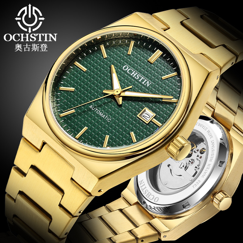 Top Ten Same-Brand Men's Business Mechanical Watches, High-End Waterproof Stainless Steel Belt, Fully Automatic Mechanical Watches for Men