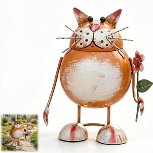 ������N�¿����OӋ����Vintage Cat Iron Statue�͹�؈���@�b�