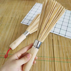 Bamboo washing pot scrubber, bamboo pot scrubber, kitchen scrubber, pot scrubber, bowl scrubber, household cleaning brush, bamboo cook broom manufacturer wholesale