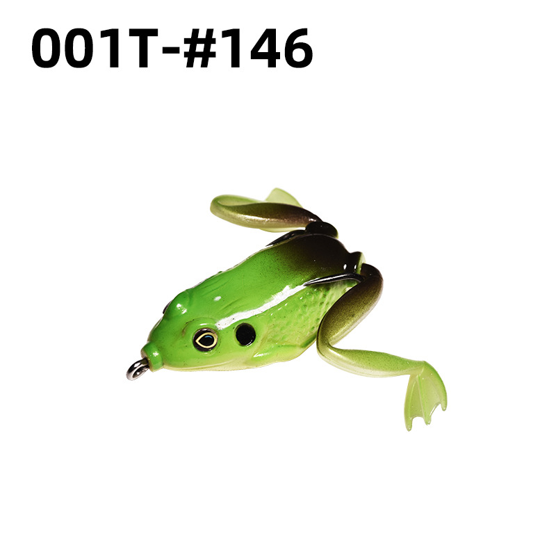 Lei Rana biónica Luya cebo suave Lei Rana cebo de imitación al por mayor tiro largo cebo negro Luya Lei Qiang Rana cebo falso lote