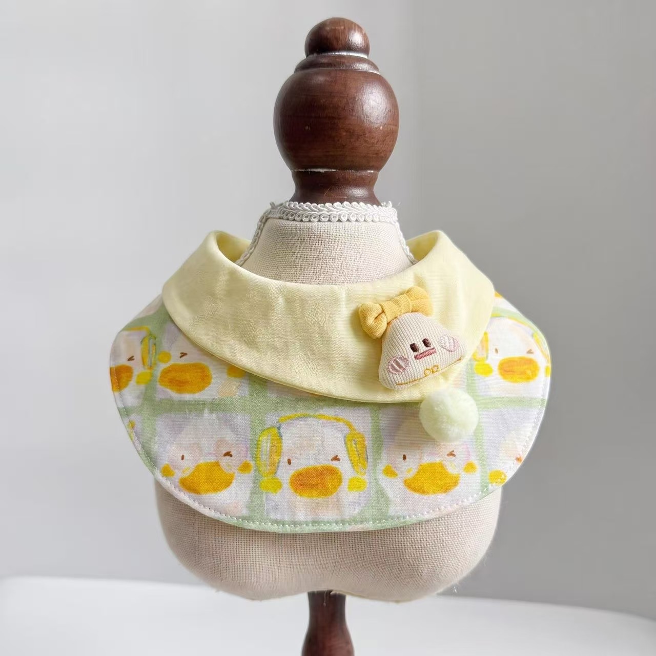 黄色圆球小鸭 / S码脖围20-25cm（3斤内狗戴 6斤内猫戴)