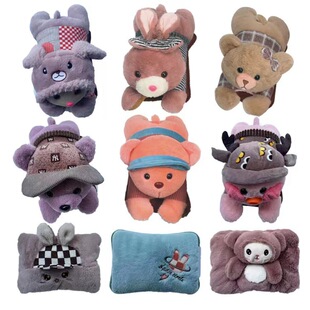 Wholesale new charging hot water bag removable and washable warm water bag cartoon plush hand warmer explosion-proof electric heater for baby