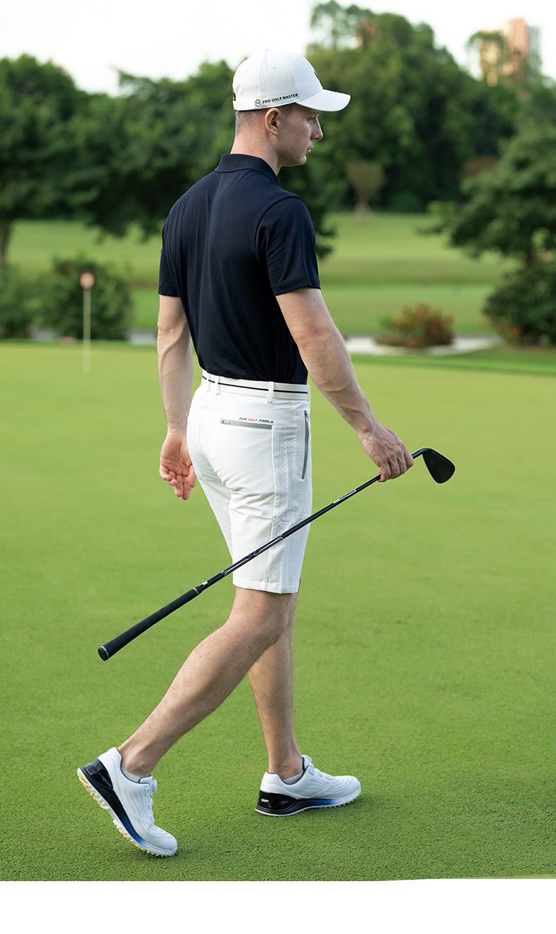 Quần short golf nam PGM thể thao mùa hè thoáng khí — KUZ057 màu xanh hải quân, KUZ057 màu xanh lam, KUZ057 màu xám, KUZ057 màu trắng chi tiết 8