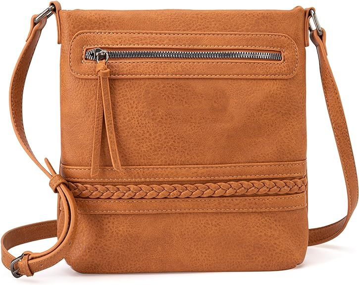 Basic, Vintage Style Style Square Shape Women's Pu Leather Solid Color Basic Vintage Style Square Zipper Shoulder Bag
