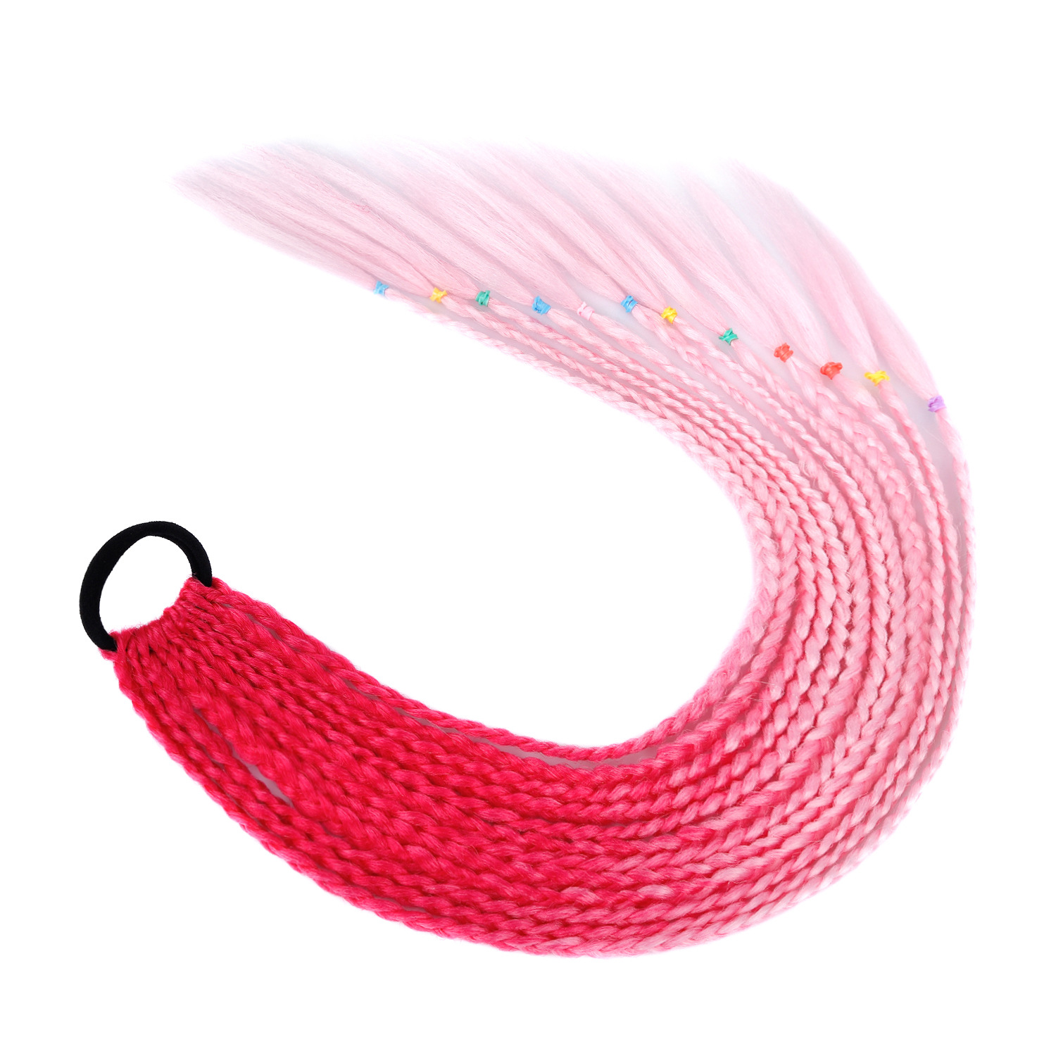 Cola de caballo B40# Rosa + rosa claro