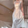 日常订婚露背新款婚纱