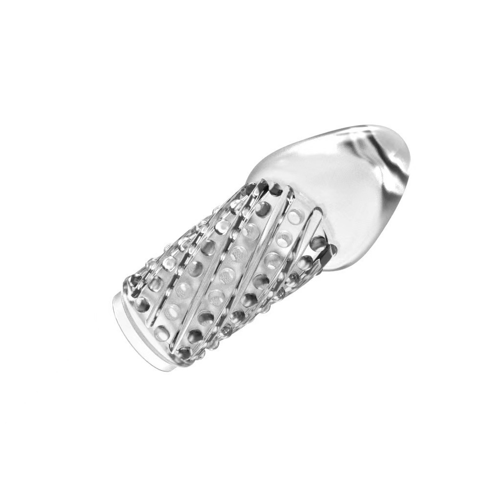 Preservativo ritardato per glande per uomo, desensibilizzazione, ispessimento e allungamento del pene, preservativo per orgasmo duraturo, sex toy_voghion.com