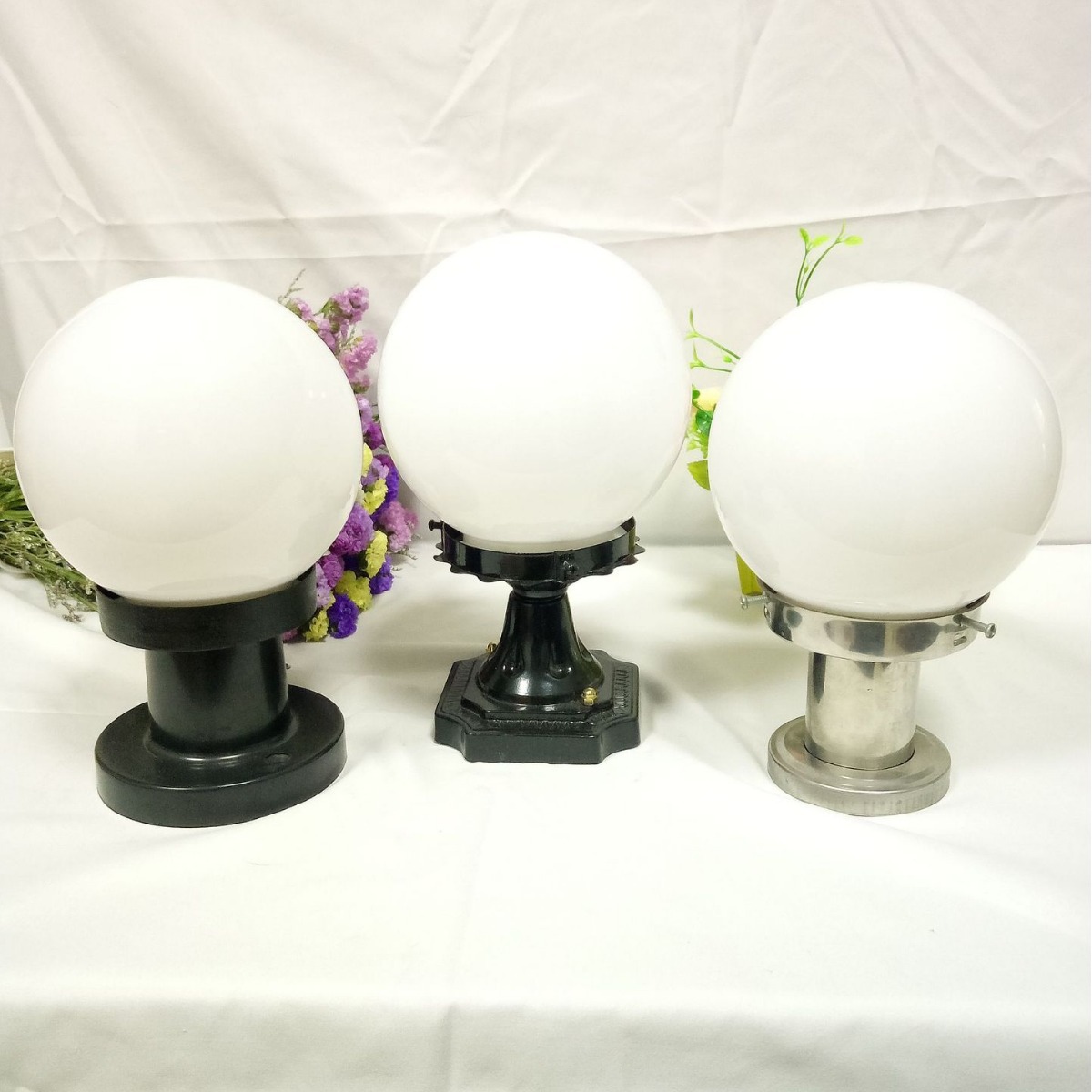 아크릴 둥근 공 벽 램프 150MM 플라스틱 LED 전구 램프 그늘 방수