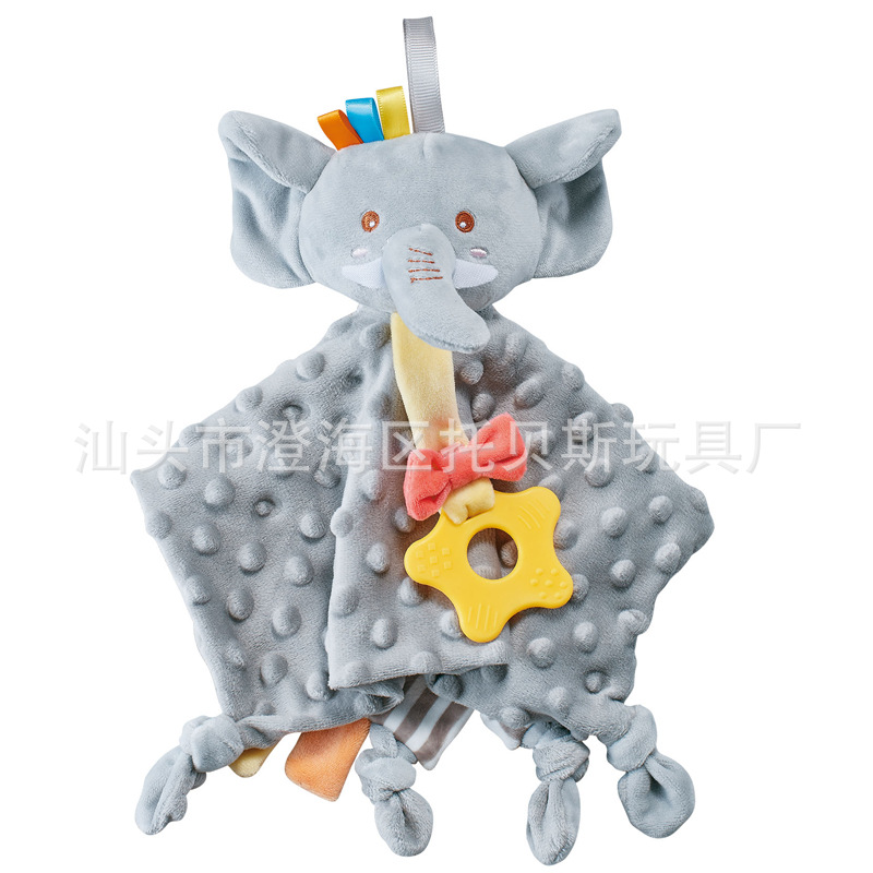 코끼리 아기 진정 수건/회색/빨/opp 가방