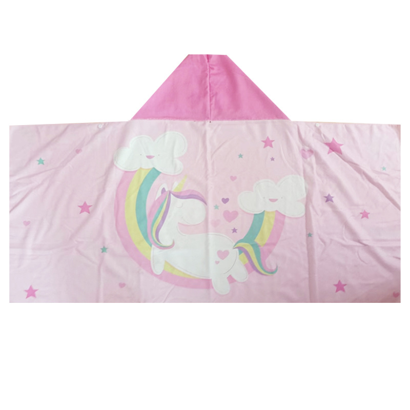 Toallas de baño de cuatro estaciones capa de niños absorción rápida secado grueso buckle diseño natación toalla de baño impresa portátil toalla de baño