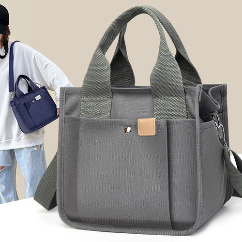 New Japanese Rakuten canvas bag bento small bag handbag hand bag women's bag large capacity women's tote bag