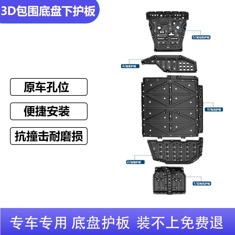 Suitable for Chery Icarv27 Chassis Guard Plate, Engine Underbody Guard Plate, Battery Underbody Protection Armor, Original Factory Equipment
