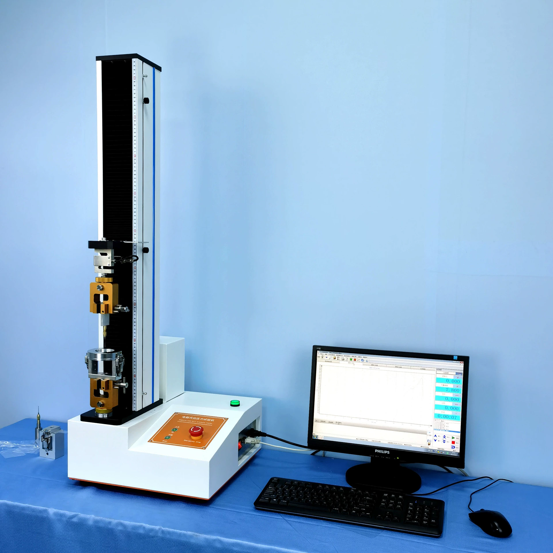 Пластиковая пленка аккумуляторная мембранная упаковка композитная пленка тестер силы прокола игла термоуплотнение растяжимый тестер Разрыва