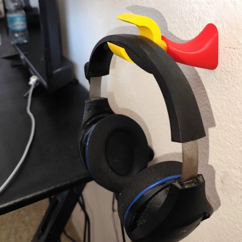 Headphone Hanger, Screw-Mounted Wall and Desktop Storage Hook, Multifunctional Stand, Stable and Durable, Simple Design