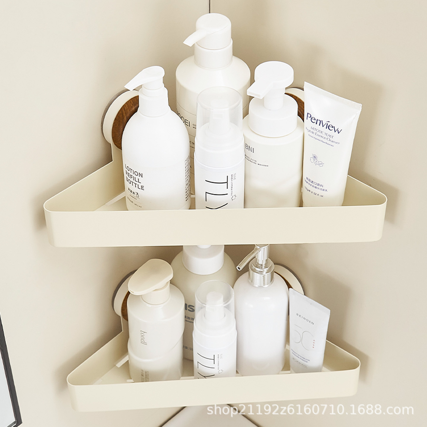 Suction Cup Bathroom Triangle Storage Rack Without Punching Bathroom Toilet Toilet Toiletries Cosmetics Storage Rack