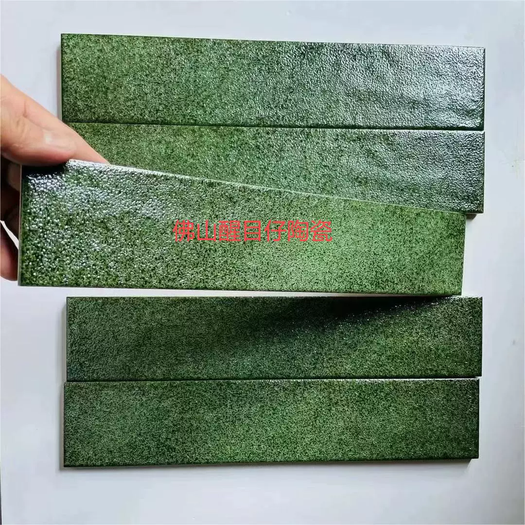 Гуандун 60*300 зеленая золотая текстура песка глазурованная плитка для стен в магазине, ресторане, баре, сухой зоне, ванной, балконе, кухне