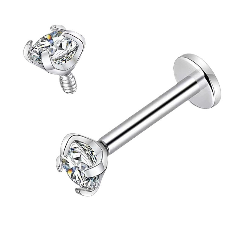 Piercing nez en acier titane 316l avec oxyde de zirconium_voghion.com