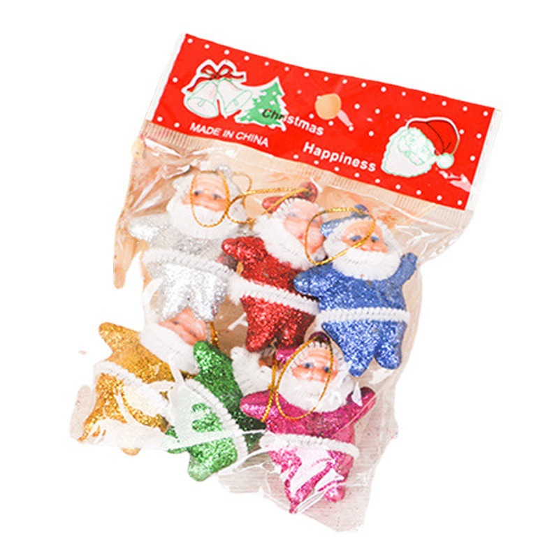 Decoraciones de Navidad decoraciones del árbol de Navidad colgante BOLA DE Navidad colgante de oro rosa pequeño Anciano