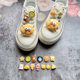 Cyber Celebrant Cheese Shoelace Buckle Upper Decorative Buckle Diy sneaker Board Shoes Accessories Detachable Canvas Shoelace Buckle