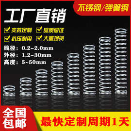 现货不锈钢弹簧回位弹簧 标准压缩弹簧模具弹簧批发零售