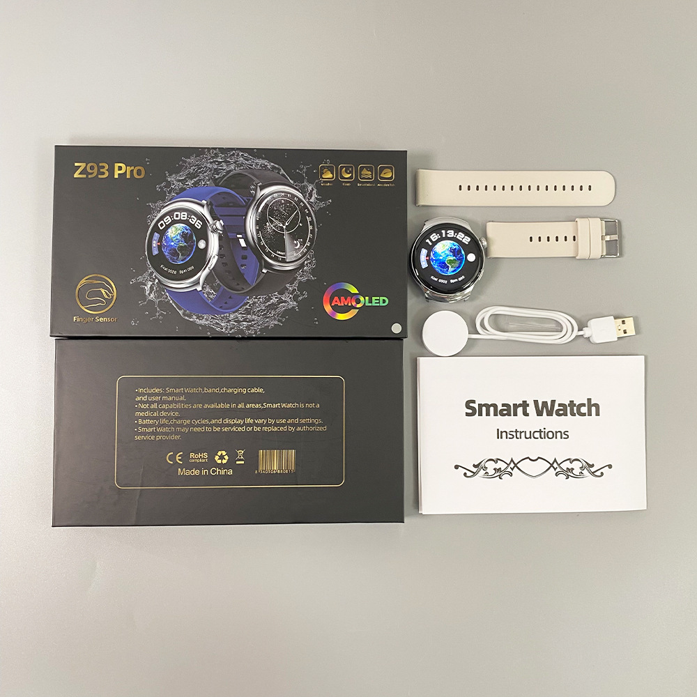 Transfronterizo Z93 Pro reloj inteligente Bluetooth llamada AMOLED HD gran pantalla al aire libre reloj deportivo