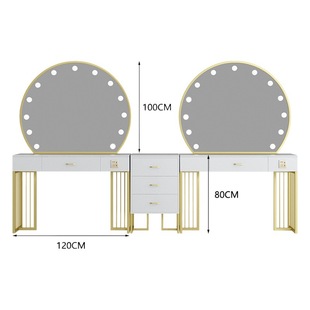 Studio with Light Professional Dressing Table Light Luxury Internet Celebrity Wedding Dress Shop Marble Dresser Table Cosmetic Beauty Salon Special