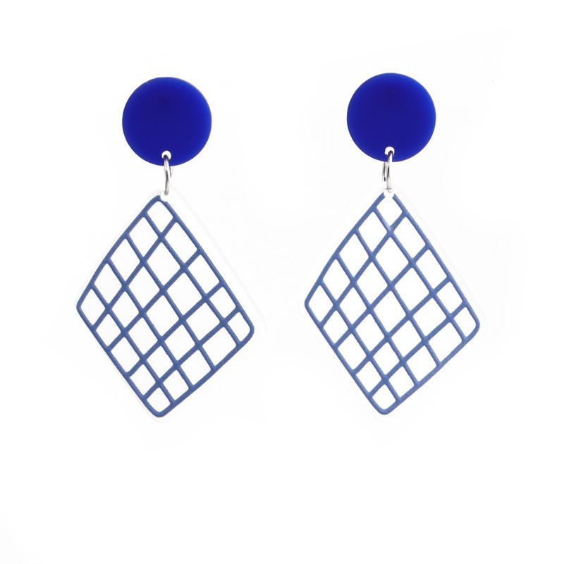 Fashion Plant Resin Geometric Acrylic Earrings display picture 21