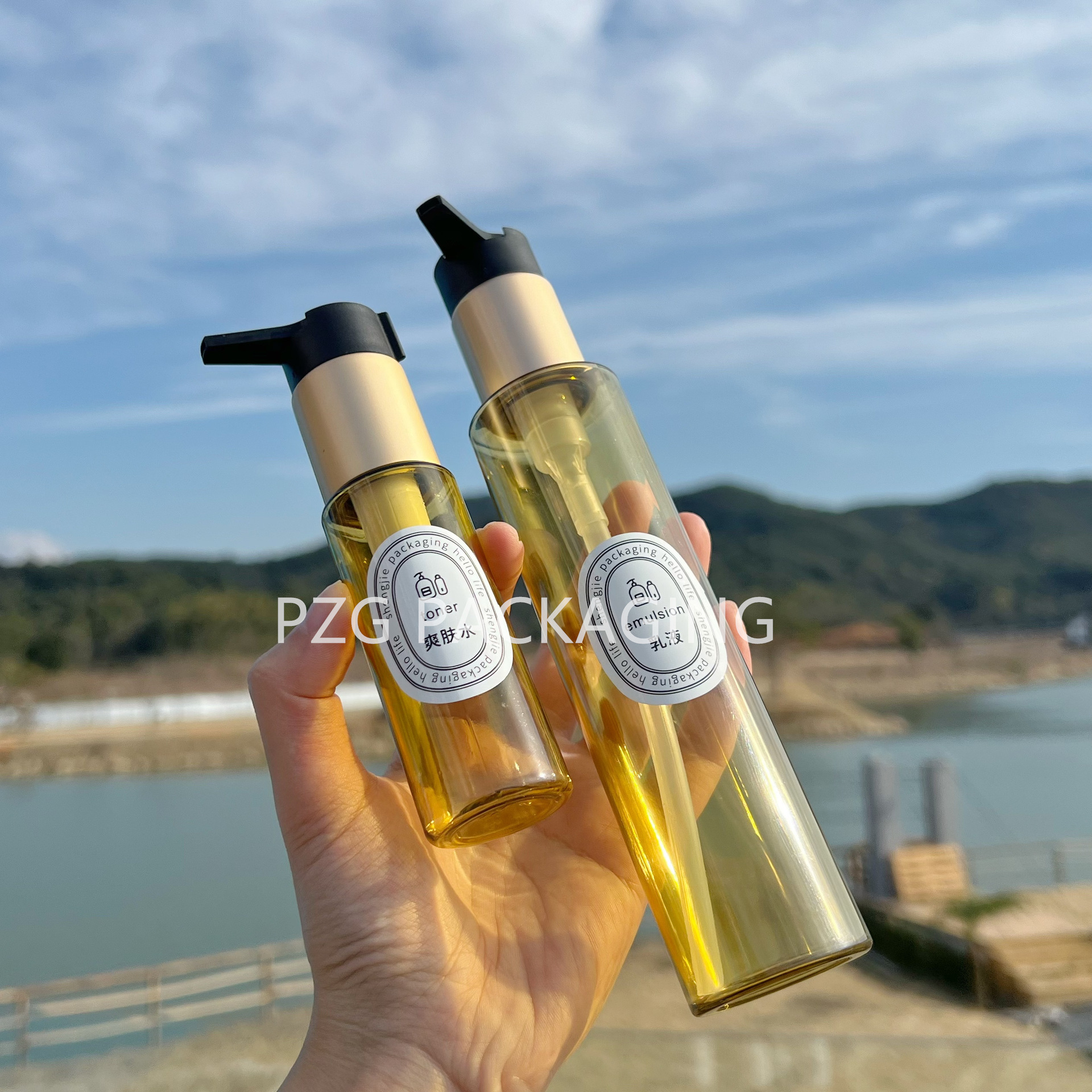 塑料空瓶50ml150ml身体乳精油按摩油精华液分装瓶轻便旅行装