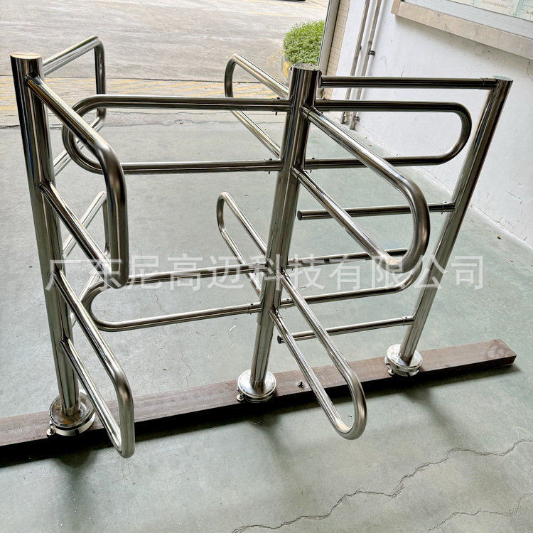 尼高迈单向门厂家供应各种不锈钢旋转通道闸十字全高半高三杆挡栅