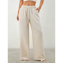 H 30129 Solid versatile floor length wide leg pants ��ɫ�ٴ�