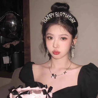 韩国ins网红生日双层蛋糕发箍头箍可爱儿童头饰拍照道具仙女可爱