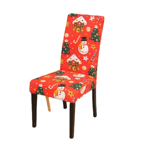 Cross-border Christmas elastic chair cover, one-piece office chair cover, simple dining chair cover, chair cover, hotel seat cover