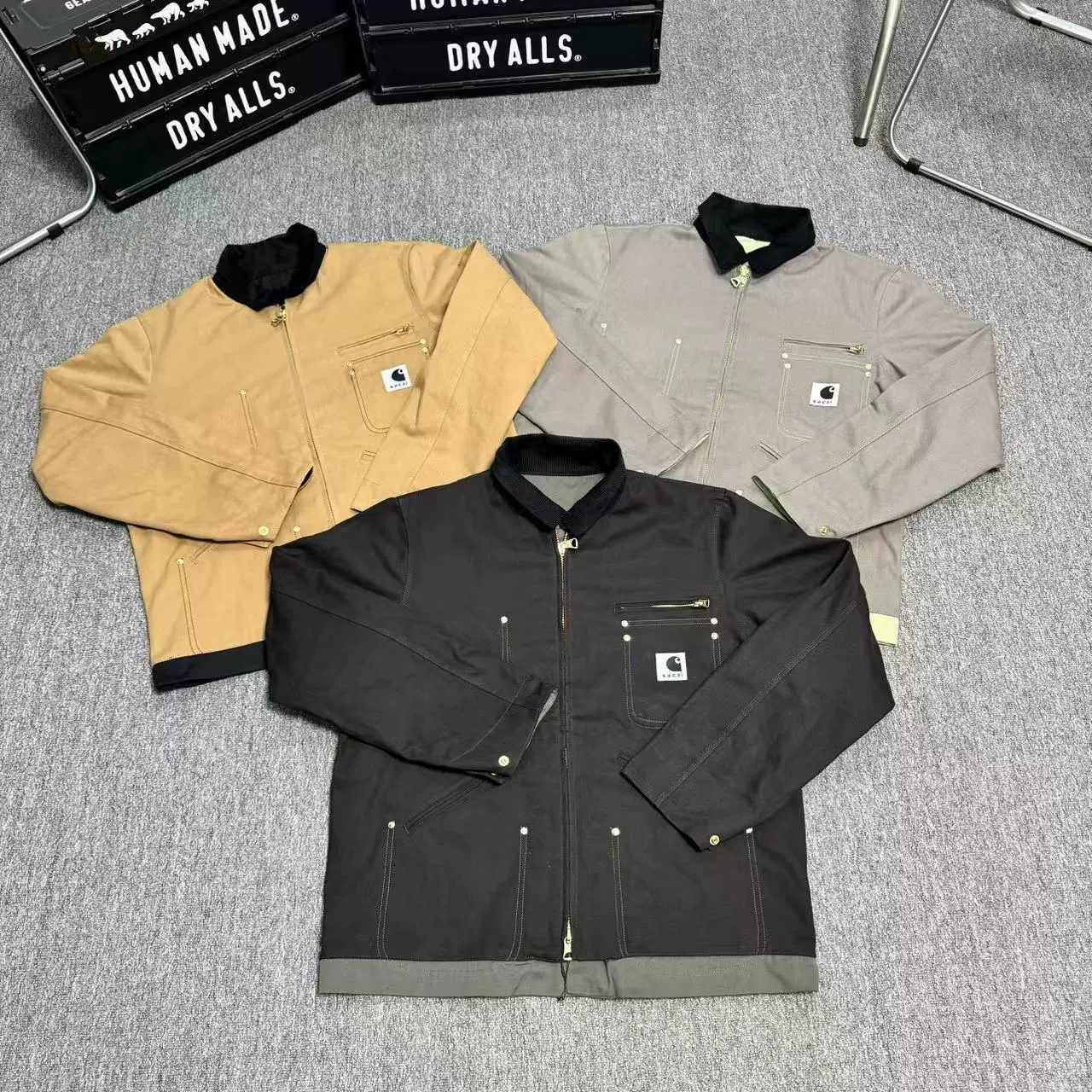 Топ мужской обязательный Kaha CAR Tetha sacai в двухсторонней куртке Детройт Хлопчатобумажная куртка Мичигана