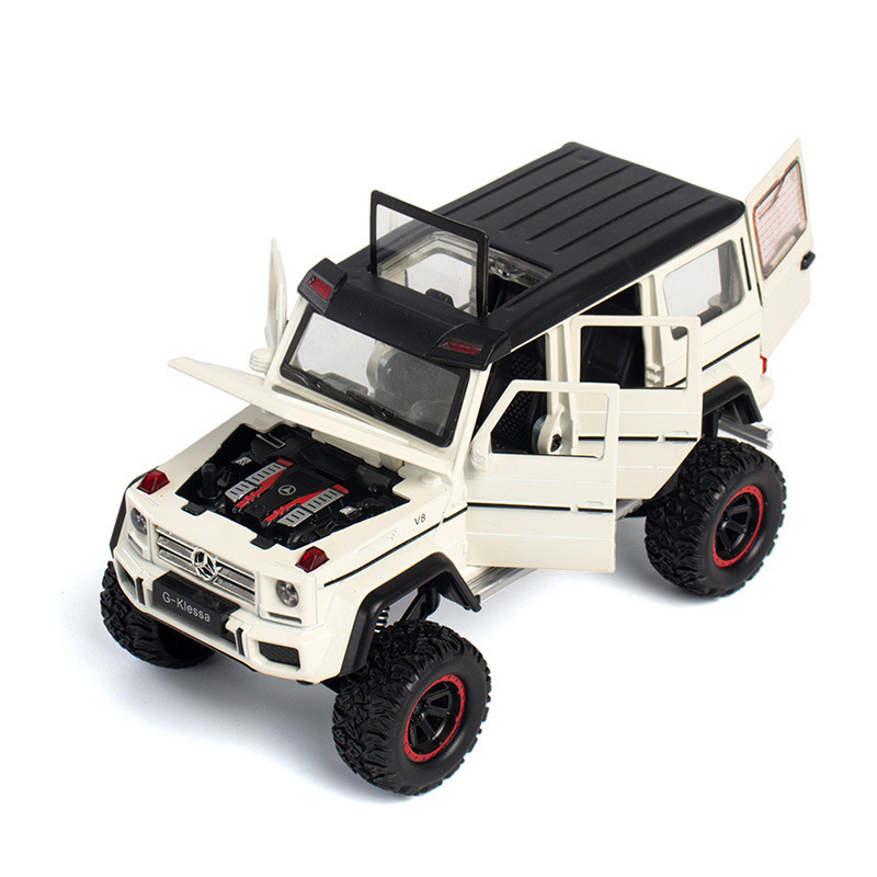 Modelo de coche de aleación 1 a 32 Big Ben G500 todoterreno 4X4 coche de juguete modelo musical