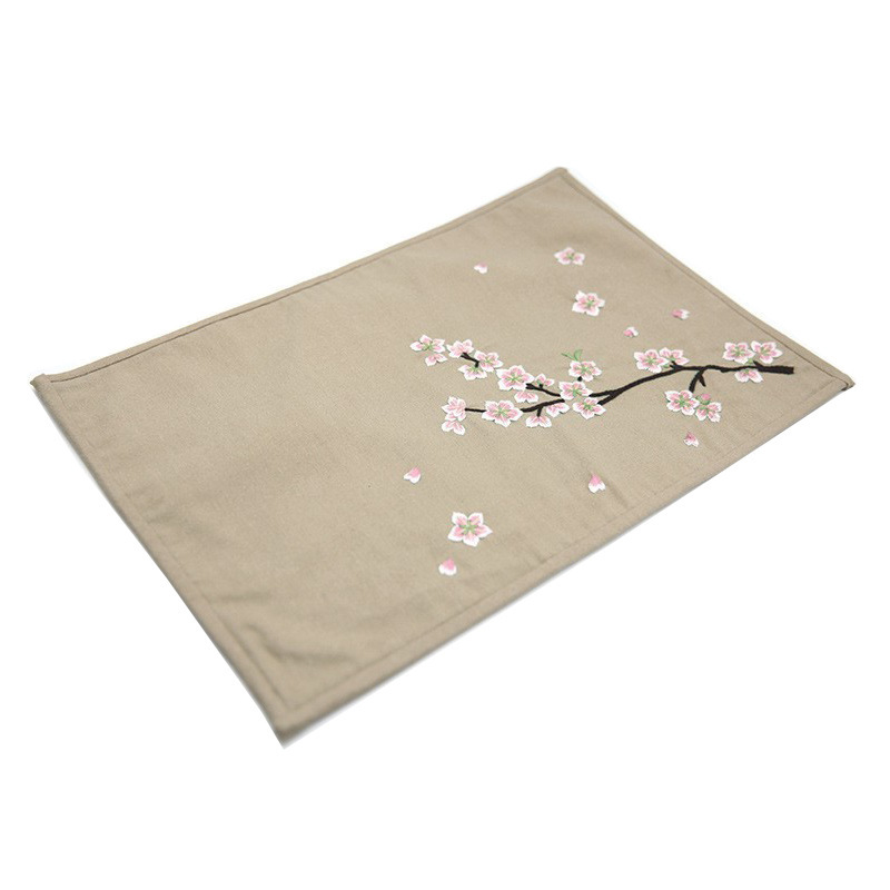 Bordado DIY auto-bordado principiante haciendo Mat tridimensional bordado posavasos placa estera matanza paquete de material de tiempo
