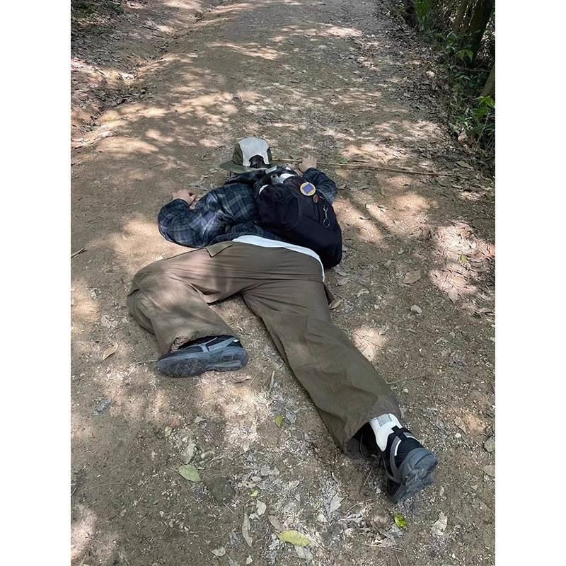 Men's American-Style Quick-Dry Cargo Pants for Outdoor Hiking and Mountaineering in Western Sichuan, Fashionable