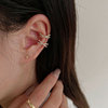 Ear clips, advanced earrings, no pierced ears, simple and elegant design, high-quality style, wholesale