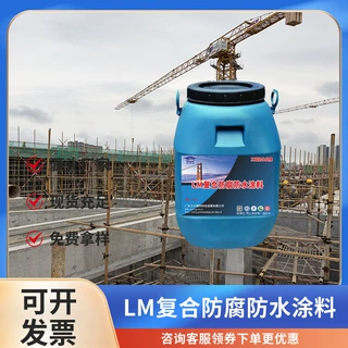 LM复合防腐防水涂料水池防腐耐酸碱盐干湿面施工弹性双组份涂料