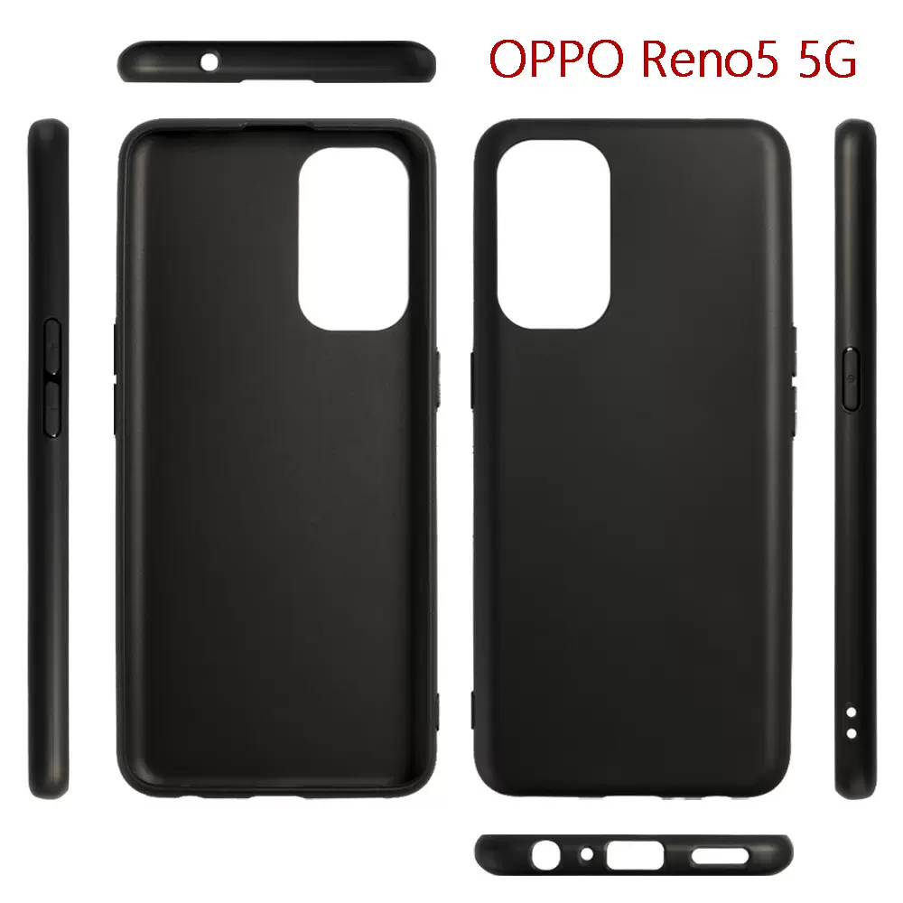适用OPPO Reno5 5G 国内版全磨砂TPU皮套素材手机壳包边防摔