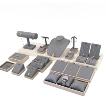 首饰架pu皮套台柜台珠宝展示道具套装金银饰品展示架现货厂家直销