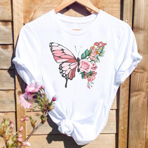 Cross-border T-shirts on AliExpress, Amazon, independent stations, women's short sleeves, WISH in stock, TEMU