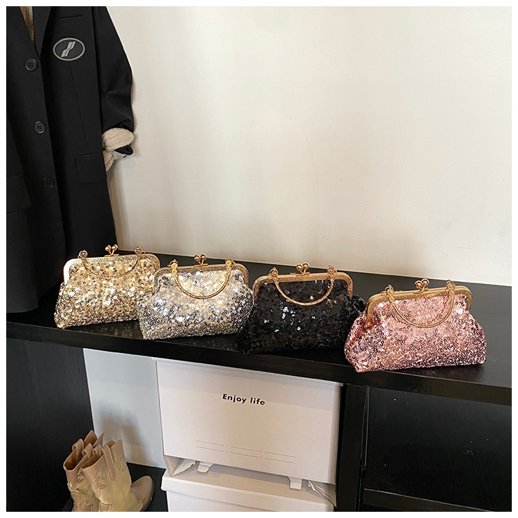 Elegant Socialite Style Banquet Handbag For Women, Evening Party Clutch, Formal Dress Bag, Chain Crossbody Square Bag Wholesale - Thumbnail 3