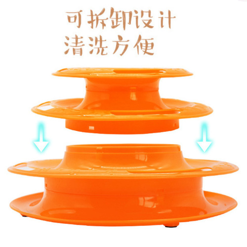 Cat toy three-layer cat spinner track cat scratching ball self-entertaining pet toy Dagon pet supplies manufacturer