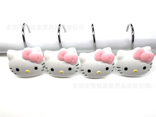 12Pcs Cat Head Metal Shower Curtain Hooks Curtain Hooks Door Curtain Hooks Shower Curtain Hooks Curtain Hooks