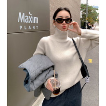 港米服饰/羊毛高领针织衫女上衣秋冬高级感内搭
